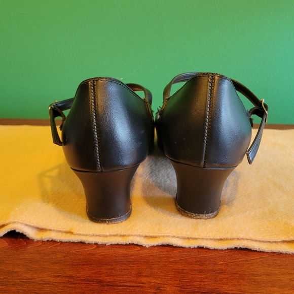 Capezio Tap Shoes Tan & Black Size 9 - Picture 5 of 15